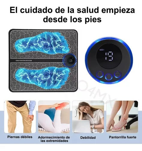 🦶 Almohadilla Masajeadora EMS – Relajación Profunda Para Tus Pies Donde Estés