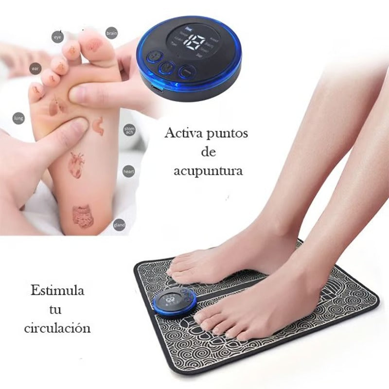 🦶 Almohadilla Masajeadora EMS – Relajación Profunda Para Tus Pies Donde Estés