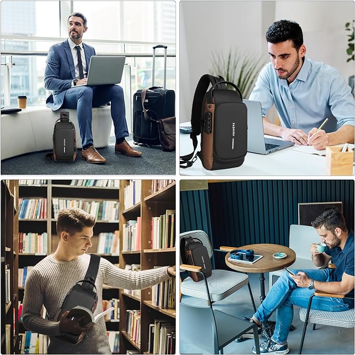 Bandolera antirrobo con puerto USB