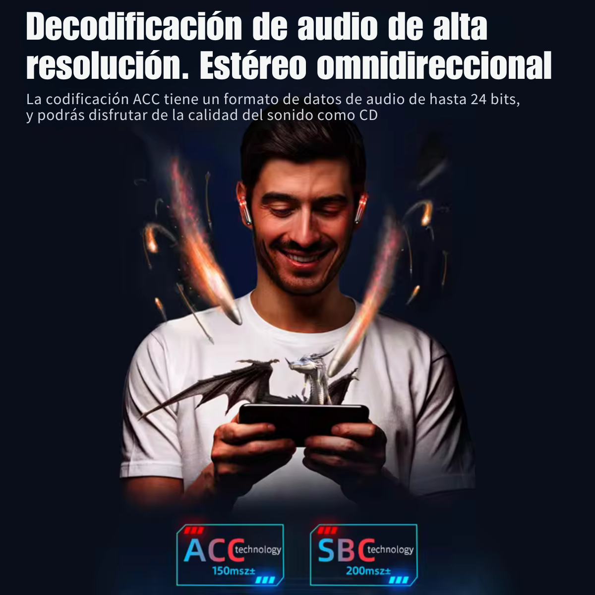 Auriculares M28 Inalámbricos con Cancelación de Ruido