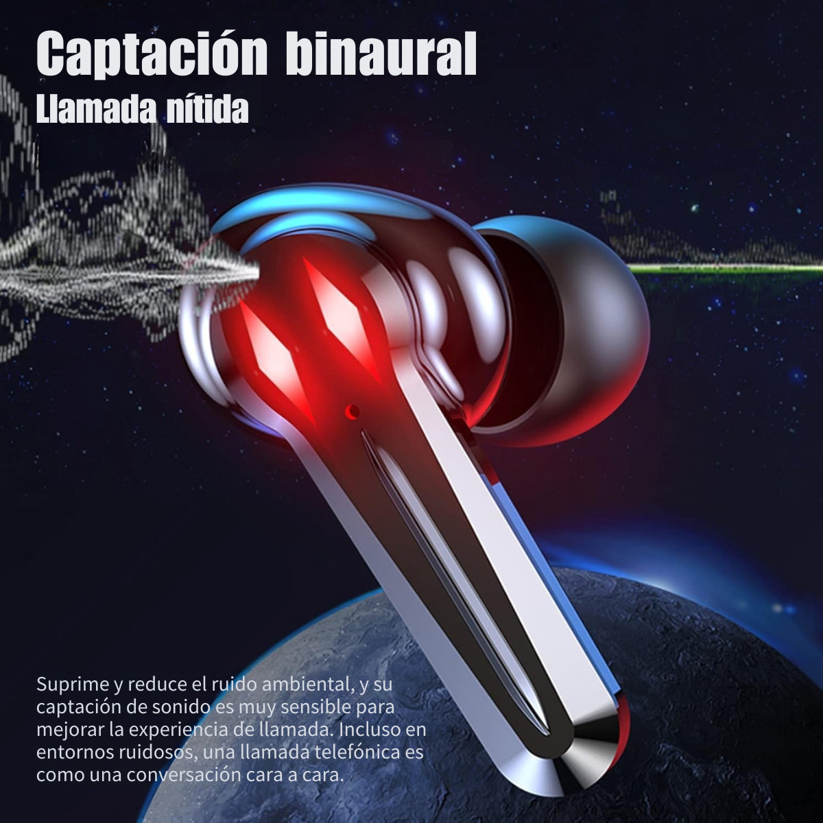 Auriculares M28 Inalámbricos con Cancelación de Ruido