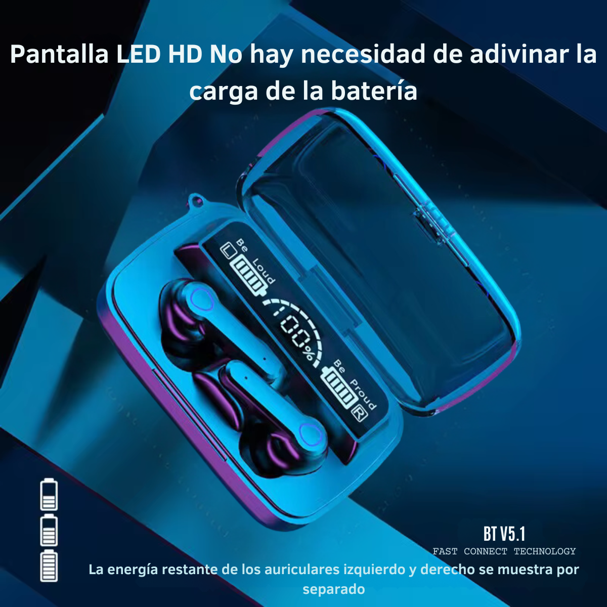 Auricular Inalámbrico M19 – Sonido HiFi y Estilo Compacto