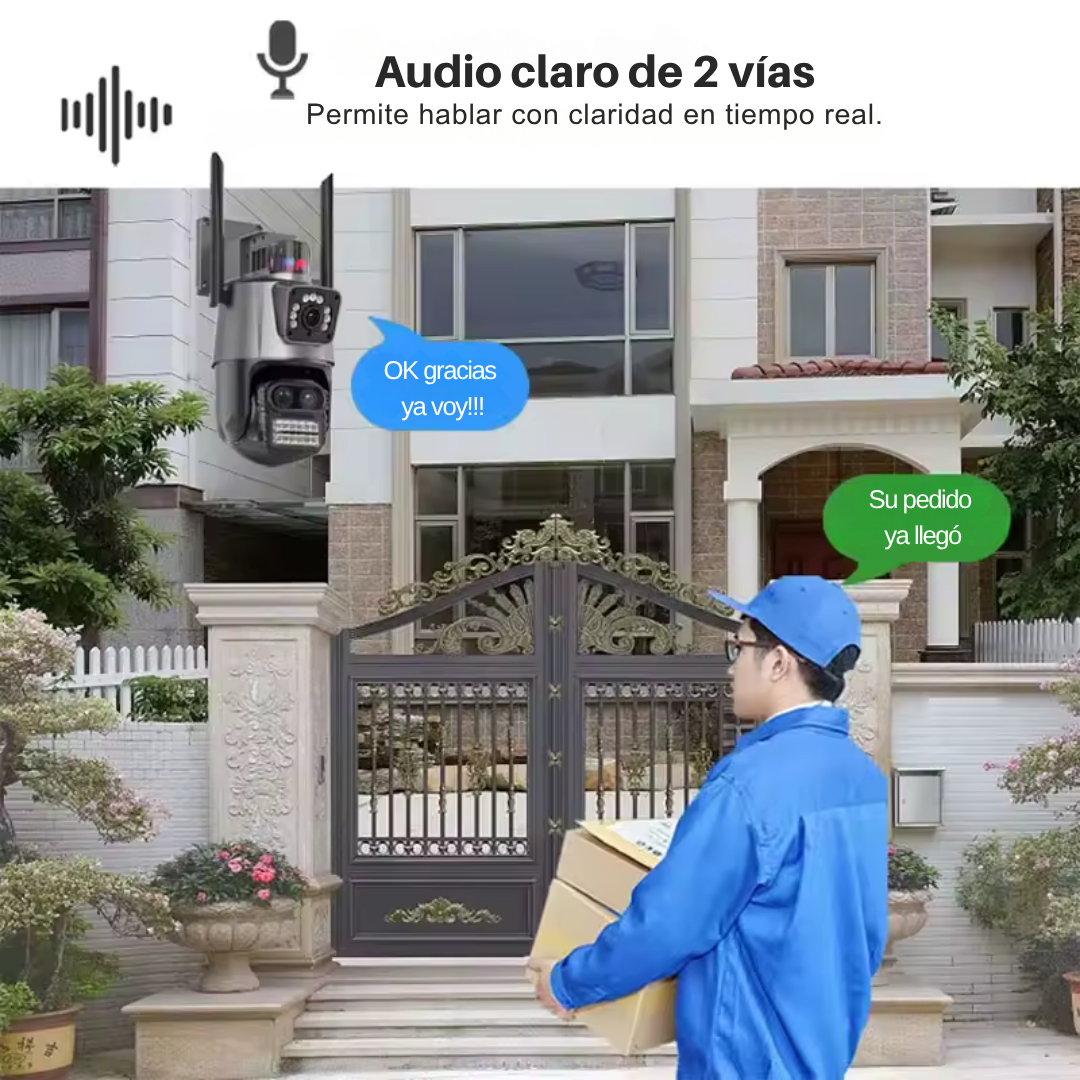 Cámara IP PTZ inalámbrica a todo Color