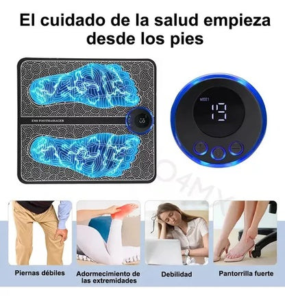 🦶 Almohadilla Masajeadora EMS – Relajación Profunda Para Tus Pies Donde Estés