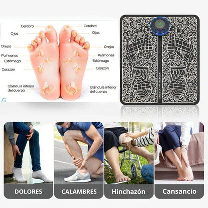 🦶 Almohadilla Masajeadora EMS – Relajación Profunda Para Tus Pies Donde Estés