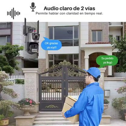 Cámara IP PTZ inalámbrica a todo Color