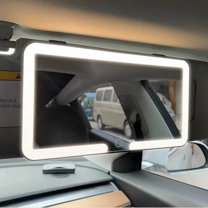 🌟 Espejo LED HD para Auto – Maquillaje Perfecto Donde Vayas